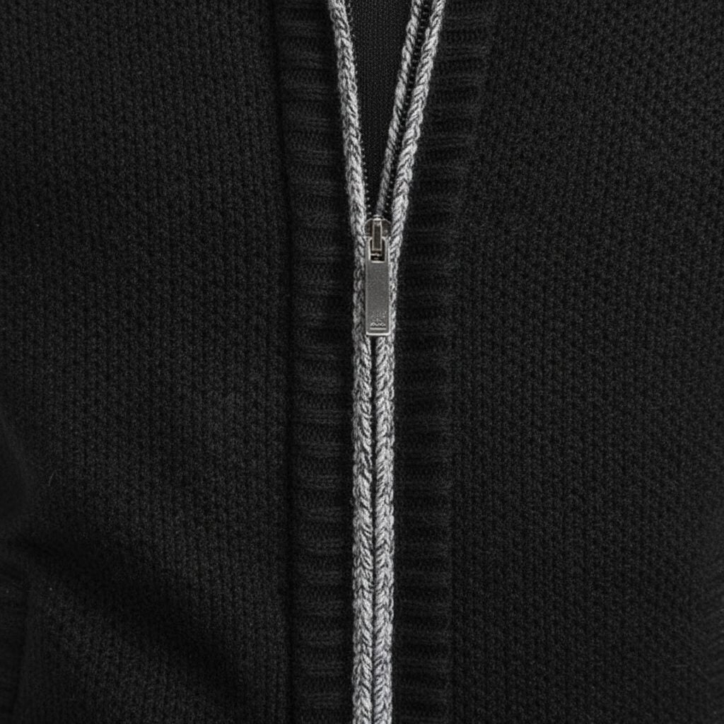 Gebreide Ritssluiting Vest voor Heren - View 6