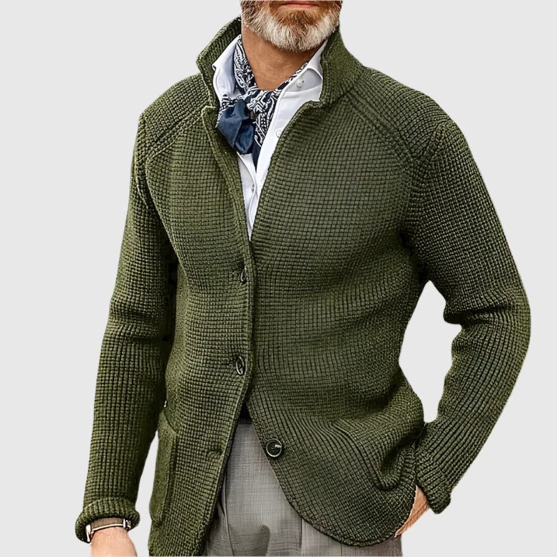 Gebreide Trui Cardigan met Knoopsluiting voor Heren - Mousse