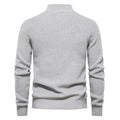 Gebreide Trui met Lange Mouwen en Half-Zip voor Heren - View 9
