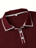 Geribde Poloshirt met Korte Mouwen voor Heren - View 10