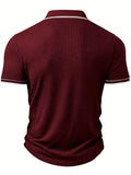 Geribde Poloshirt met Korte Mouwen voor Heren - View 11