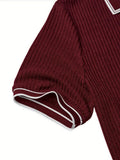 Geribde Poloshirt met Korte Mouwen voor Heren - View 12