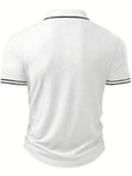 Geribde Poloshirt met Korte Mouwen voor Heren - View 17