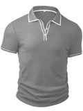 Geribde Poloshirt met Korte Mouwen voor Heren - View 21