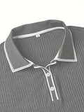 Geribde Poloshirt met Korte Mouwen voor Heren - View 22