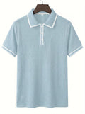 Geribde Poloshirt met Korte Mouwen voor Heren - View 26