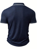 Geribde Poloshirt met Korte Mouwen voor Heren - View 5