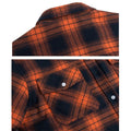 Geruit Fleecegevoerde Lange Winterjas voor Dames - View 9