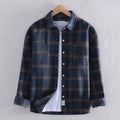 Geruite Button-Down Overhemd met Lange Mouwen voor Heren