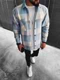 Geruite Overshirt met Opstaande Kraag voor Heren - View 2