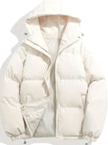 Gesteppte Pufferjack met Opstaande Kraag voor Dames - Beige
