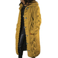Kabelgebreide Lange Cardigan met Capuchon voor Dames