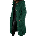 Kabelgebreide Lange Cardigan met Capuchon voor Dames