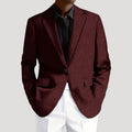 Gestructureerde Getailleerde Blazer voor Heren - Bruin