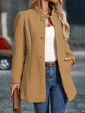 Getailleerde Blazer met Opstaande Kraag voor Dames - View 5