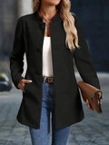 Getailleerde Blazer met Opstaande Kraag voor Dames - View 6