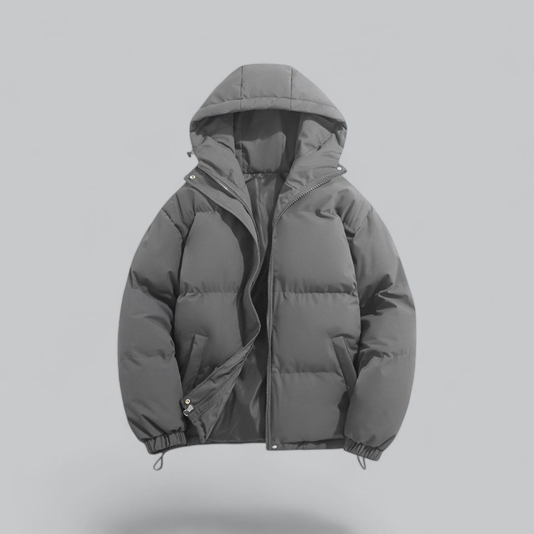 Gewatteerde Parka met Capuchon voor Heren - Dark Gray