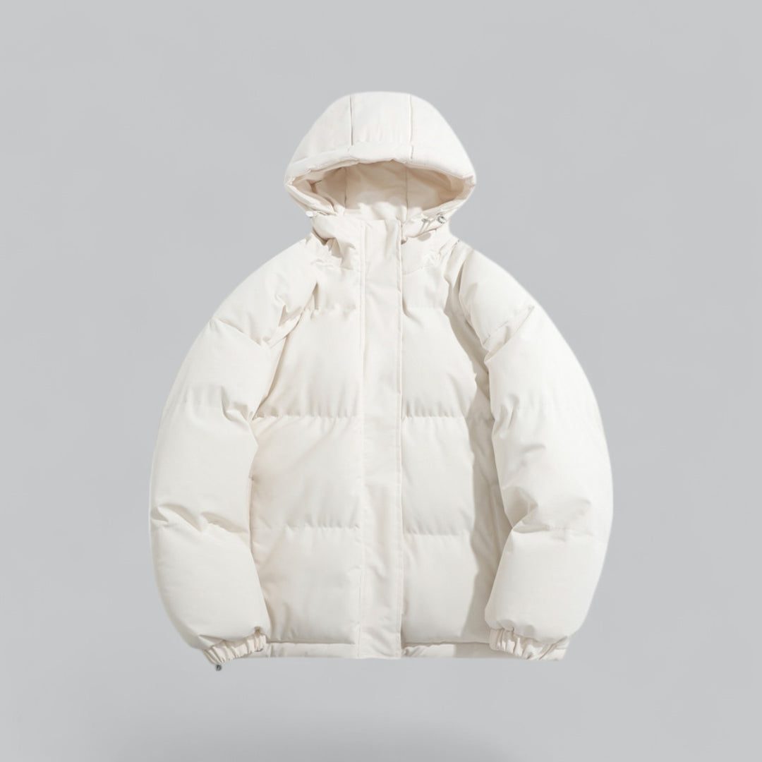 Gewatteerde Parka met Capuchon voor Heren - White