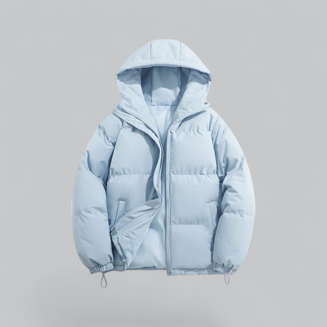 Gewatteerde Parka met Capuchon voor Heren - Blue