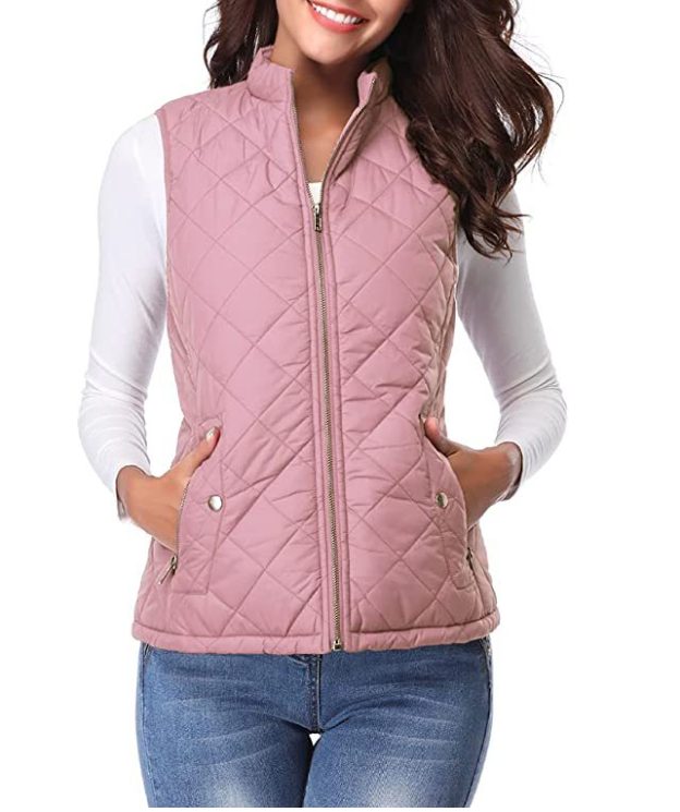 Gewatteerde Ritssluiting Bodywarmer voor Dames
