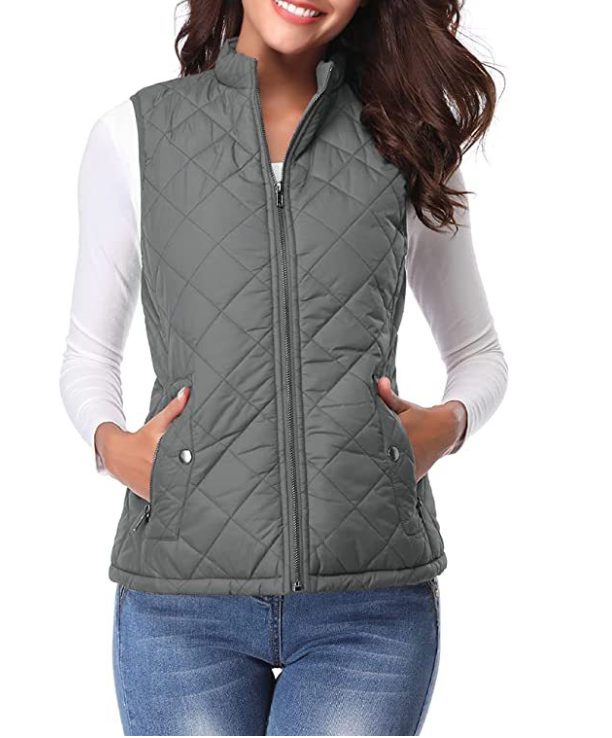 Gewatteerde Ritssluiting Bodywarmer voor Dames