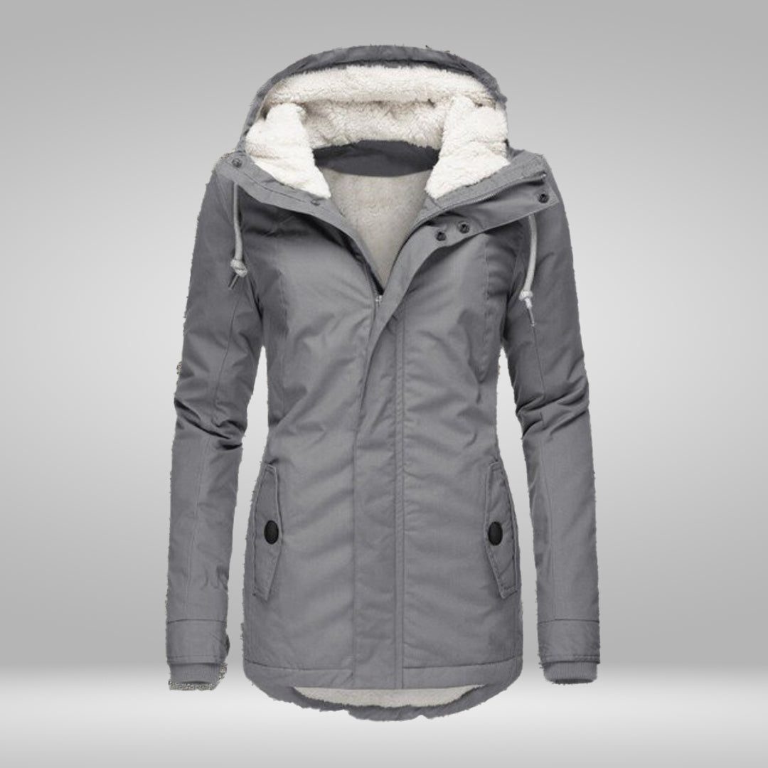 Gewatteerde Winterjas met Sherpa Capuchon voor Dames