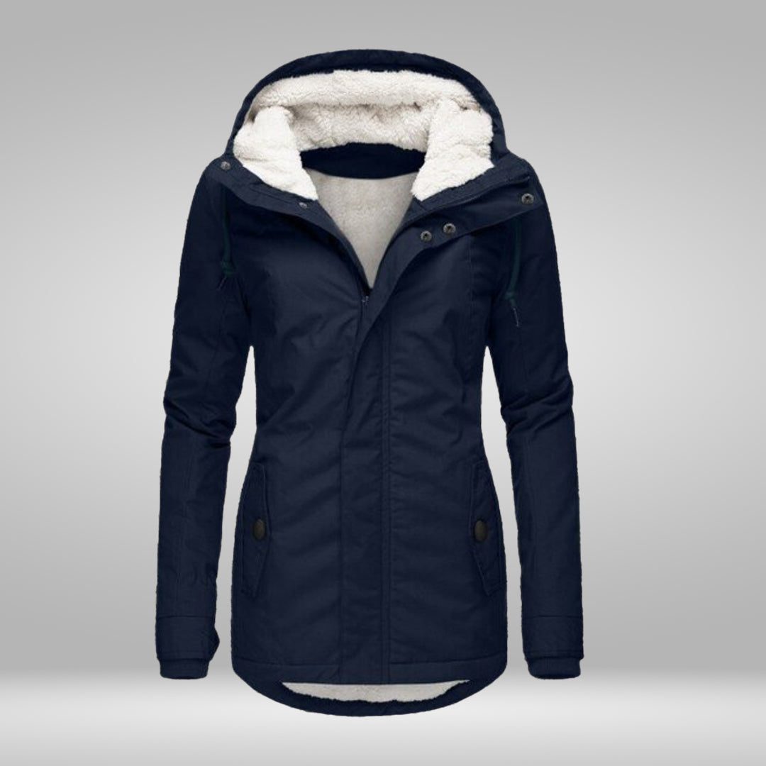 Gewatteerde Winterjas met Sherpa Capuchon voor Dames