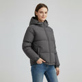 Gewatteerde Winterjas met Ritssluiting voor Dames - View 25