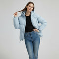 Gewatteerde Winterjas met Ritssluiting voor Dames - View 27