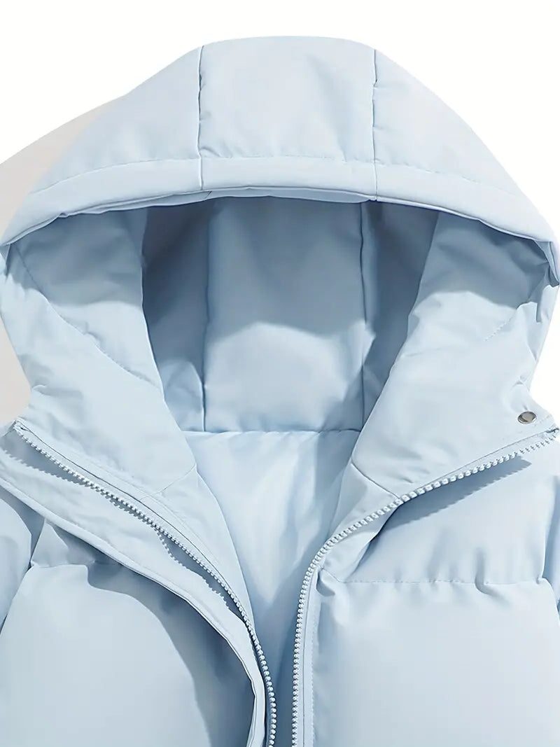 Gewatteerde Winterjas met Ritssluiting voor Dames - View 29