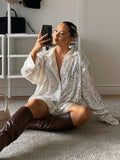 Glitter Oversized Blouse voor Dames - View 2