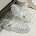 Glitter Sandalen met Verstelbare Gespen voor Dames - Wit