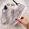 Glitter Sneakers met Ritssluiting voor Dames - View 8