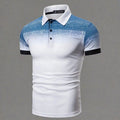 Poloshirt met Gradiëntkraag Korte Mouwen voor Heren