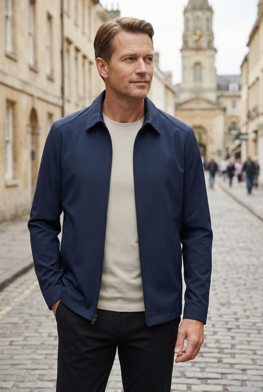 Harrington Jas met Opstaande Kraag voor Heren - View 4