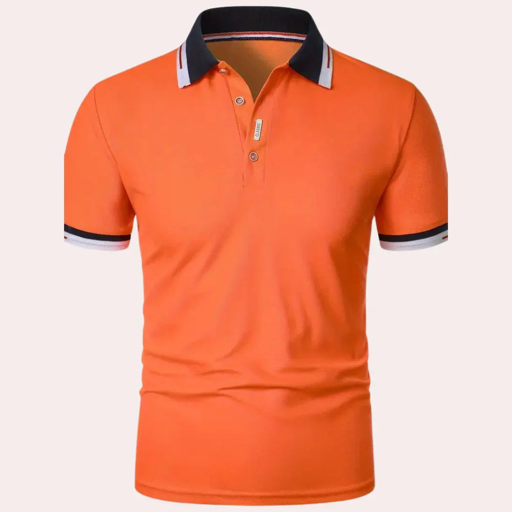 Poloshirt met Reverskraag en Korte Mouwen voor Heren