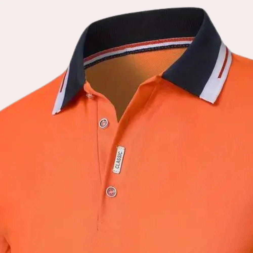 Poloshirt met Reverskraag en Korte Mouwen voor Heren