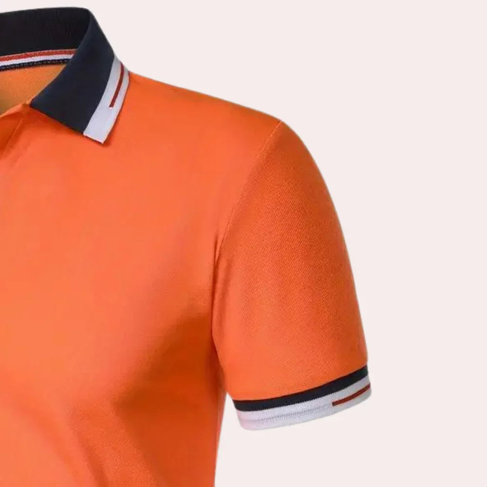 Poloshirt met Reverskraag en Korte Mouwen voor Heren
