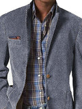 Herringbone Blazer met Opstaande Kraag voor Heren - View 6