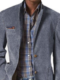 Herringbone Blazer met Opstaande Kraag voor Heren - View 7