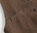 Herringbone Wollen Gilet met Knoopsluiting voor Heren - View 3