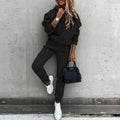 Hooded Joggingpak voor Dames - Zwart