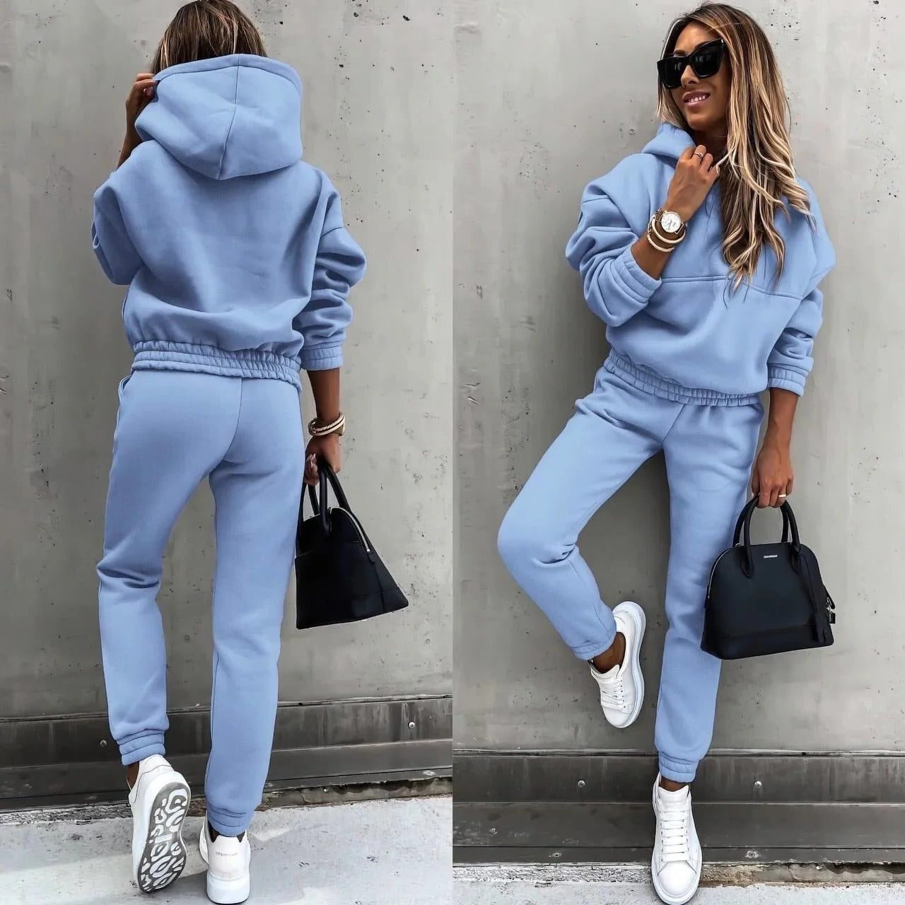 Hooded Joggingpak voor Dames - Blauw