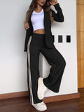 Juliet | Cropped Blazer met Straight Leg Pantalon Set voor Dames