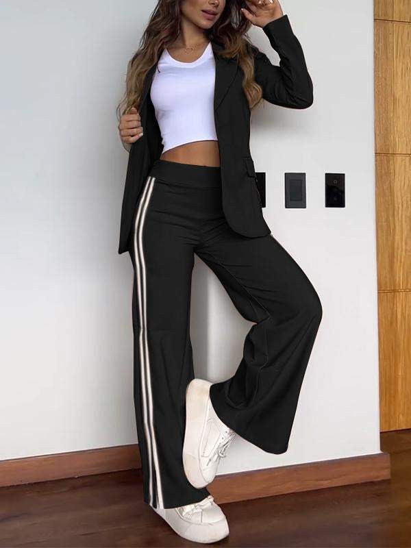 Juliet | Cropped Blazer met Straight Leg Pantalon Set voor Dames