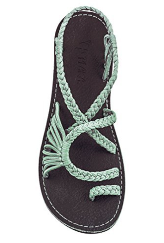 Gevlochten Open Teen Sandalen voor Dames