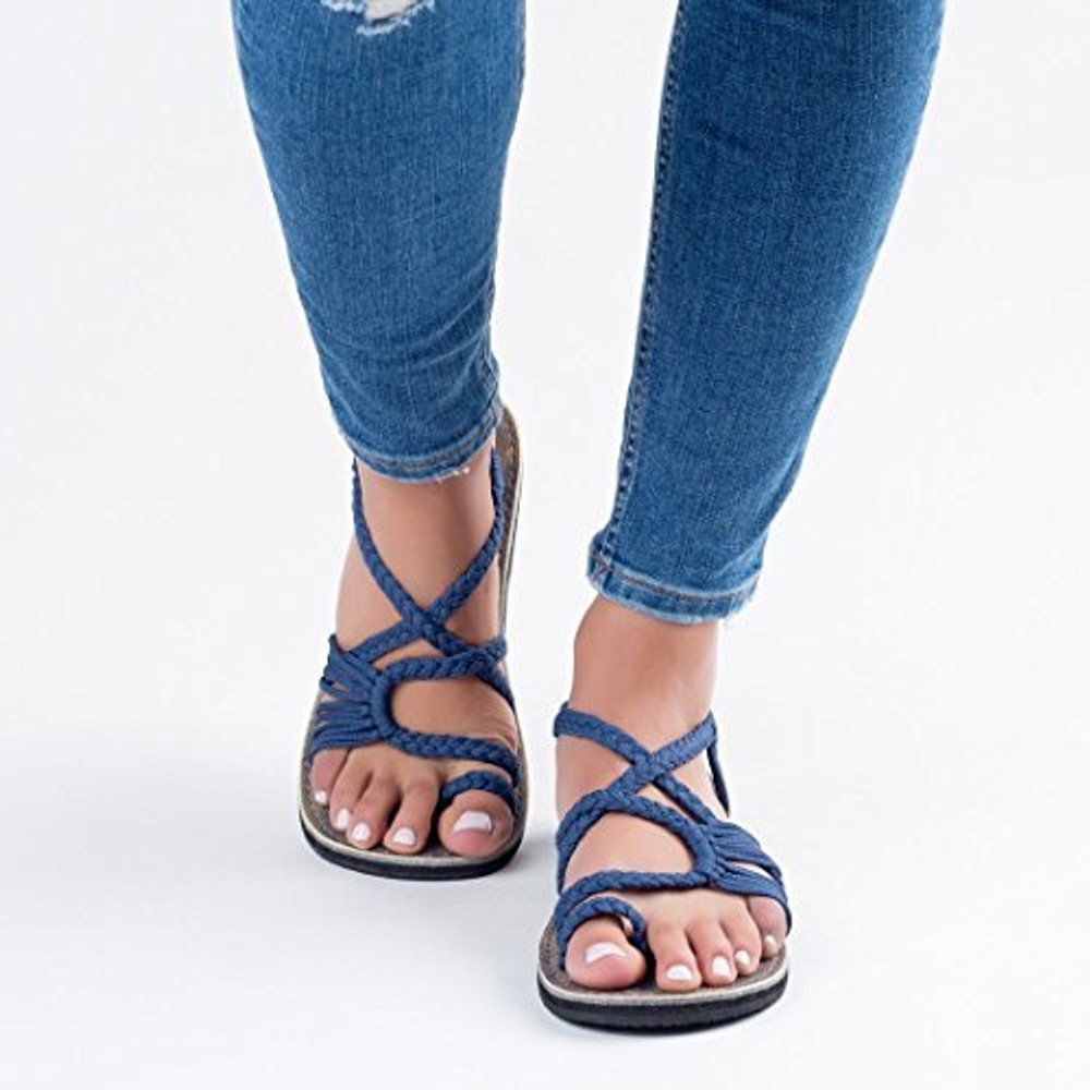 Gevlochten Open Teen Sandalen voor Dames