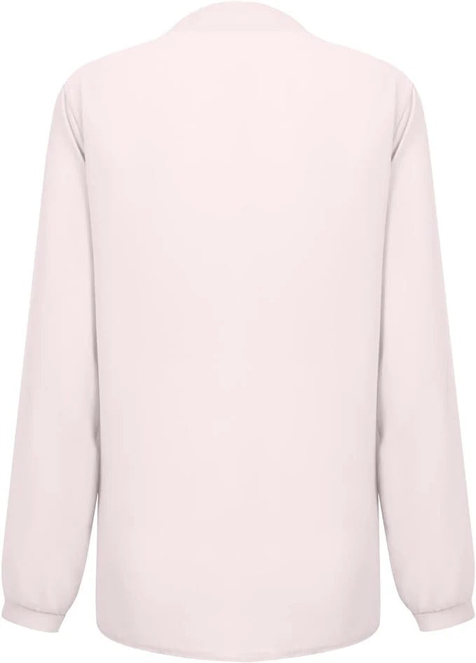 Glitter Blouse met Chiffon Mouwen en V-hals voor Dames