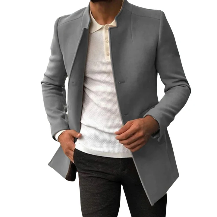 Lange Klassieke Overcoat voor Heren