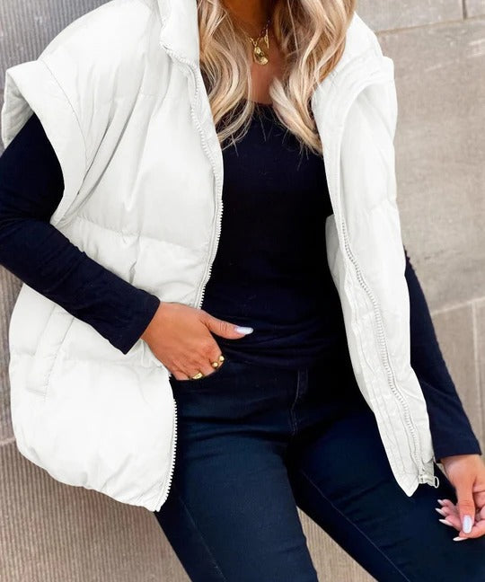 Oversized Gewatteerde Bodywarmer voor Dames